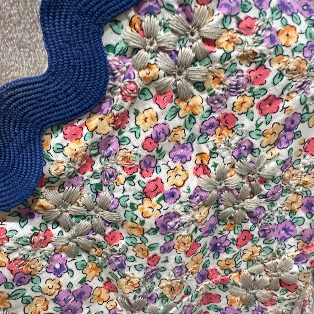 Anthropologies Just Me Floral Embroidered Maxi Dress – Size Large - Picture 6 of 11